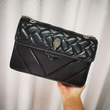 (Black) Kurt Geiger London Kensington Bag Women Bag Pu Leather Handbag Luxury Uk Brand Shoulder Bag Messenger Wallet Woman Crossbody Bag