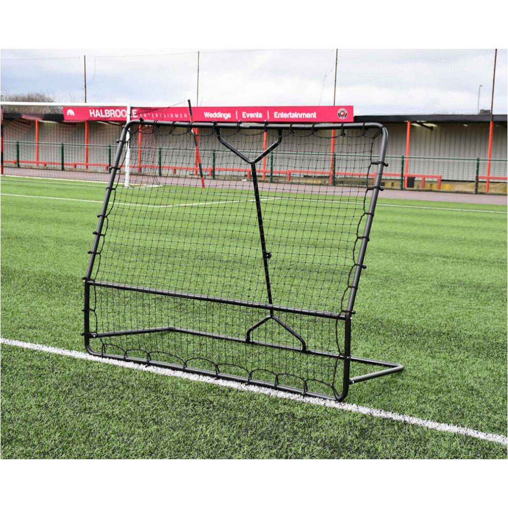 6 x 6.5ft Adjustable Angle Large Football Rebounder - Pitch Training Bounce Net