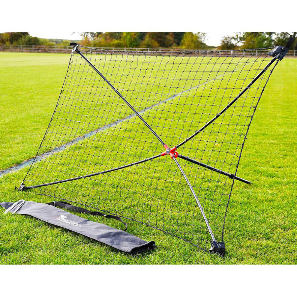 Loops 5 X 3 Feet Portable Football Rebounder - Ball Return Net Control & Shot Training