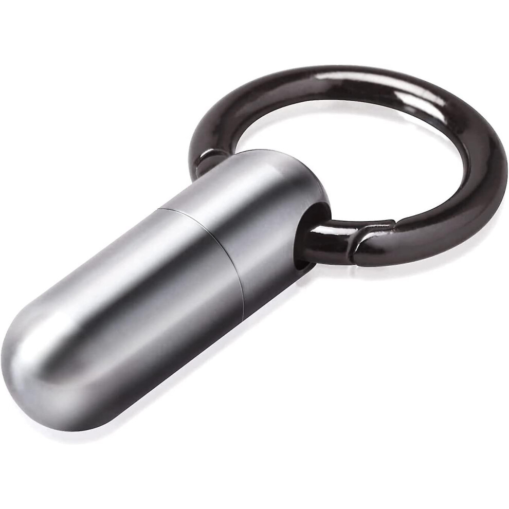 Keychain Pill Holder, Titanium Small Pill Case Portable Travel Pill Case For Wallet Wallet, Waterproof Everyday Pill Container Organizer For Outdoor C