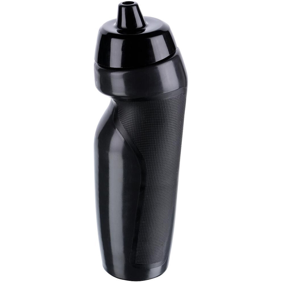 600ml Sports Top Water Bottle - BLACK - Gym Training Bicycle Screw Lid