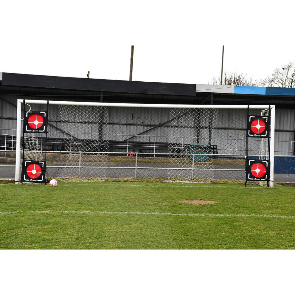 Photos - Football Goals 4x Full Size Football Net Top Bins Target Set Freekick Penalty Accuracy Training