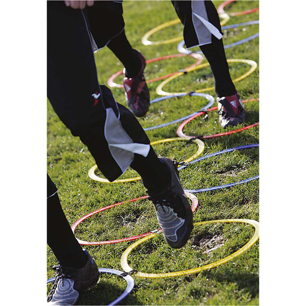 Loops 12 Pack Agility Hoop Ladder - Football Rugby Speed & Footwork Training Drill