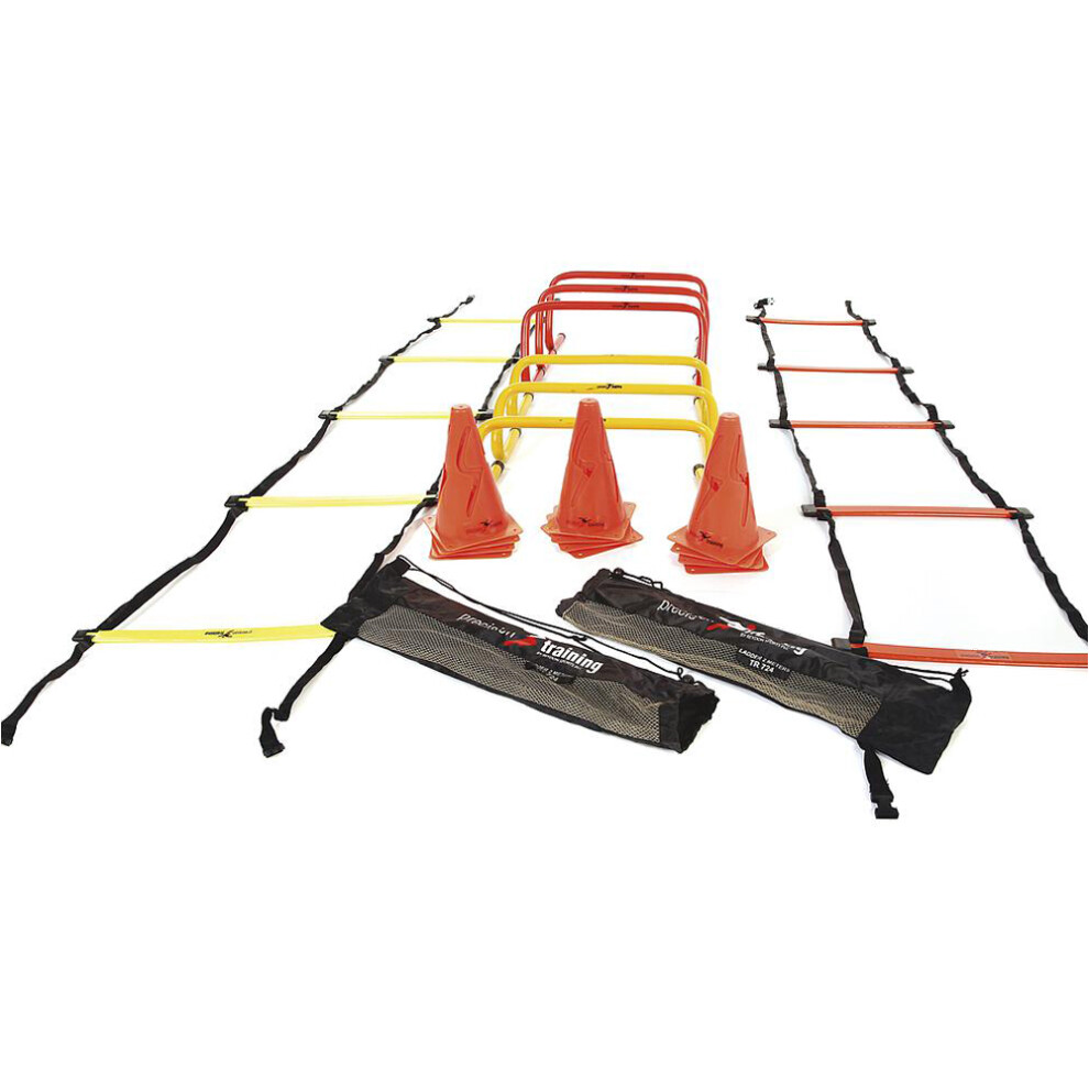 Junior Football Athletics Speed & Agility Kit - Ladder Hurdle Markers Resistance