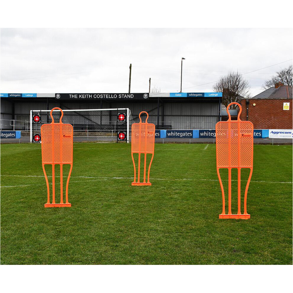 Single 6ft 5 Inch ORANGE Football Mannequin - Set Piece Dummy Defender Training