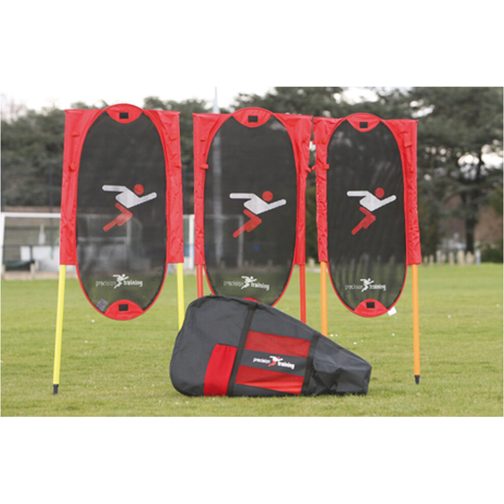 Loops 3 Pack Spiked Football Freekick Defender Wall Mannequin & No Poles - Set-Piece