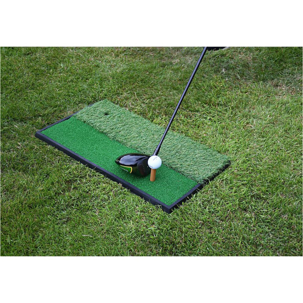Photos - Golf 2 in 1 Tee Off  Matt - Mini Home Driving Range Pad - Protect Grass Practice