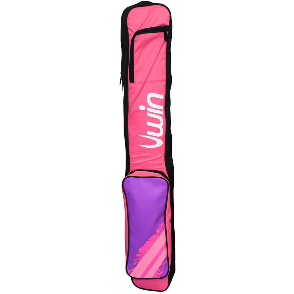 Hockey Stick & Kit Carry Bag - PINK/PURPLE - Holds 2/3 Sticks Adjustable Strap