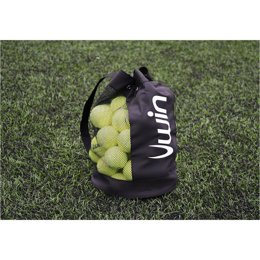 Loops 39X24cm Small Sports Ball Carry Bag - Cricket Hocket Tennis Mesh Net Carry Sack