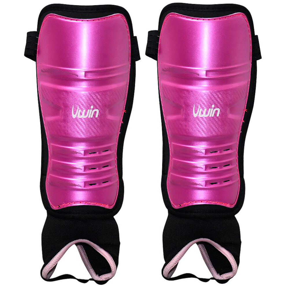 XXS Hockey Shinguards & Ankle Protectors - PINK/BLACK - High Impact Lightweight