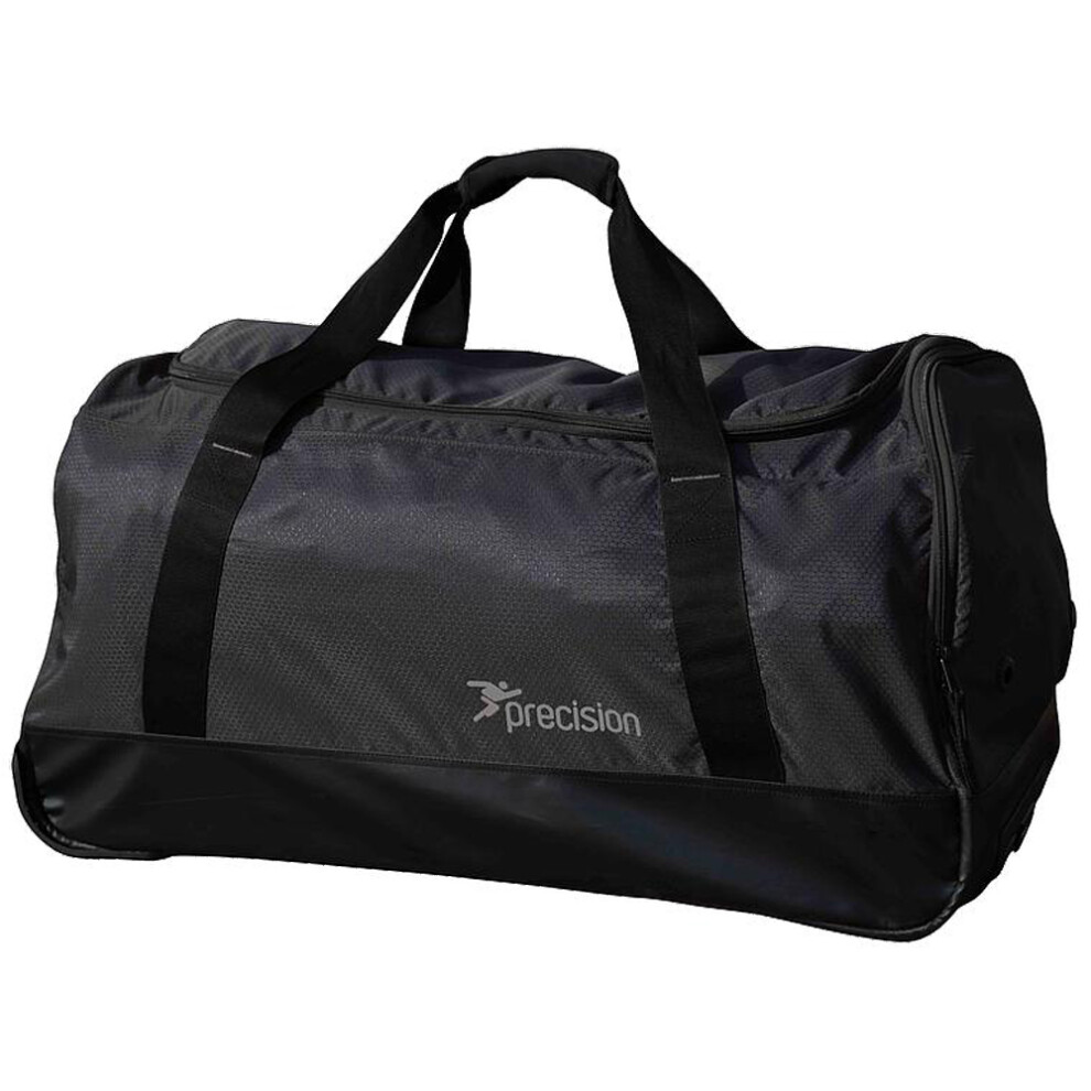 75x35x40cm Large Trolley Holdall Bag - BLACK/GREY 105L Rip Stop Sports Luggage