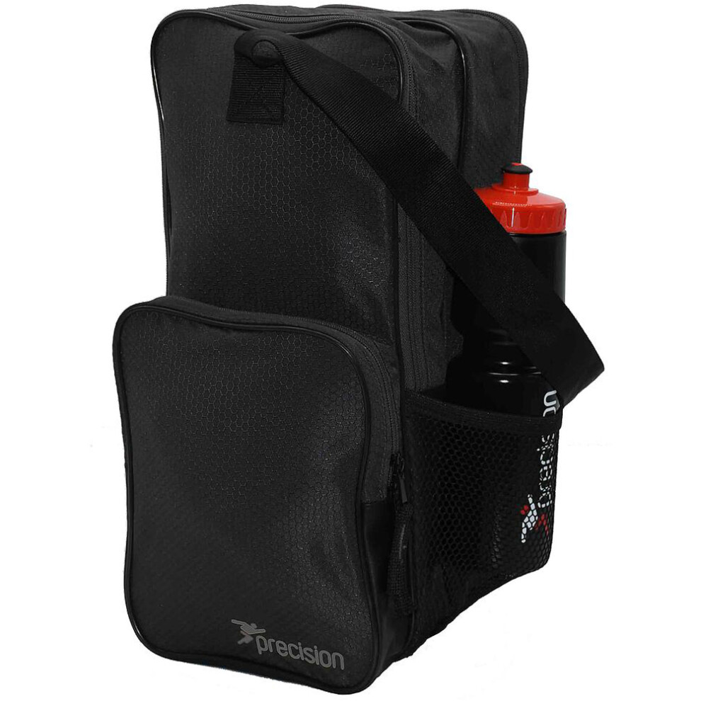 48x30x20cm Sports Shoe/Boot Bag - BLACK/GREY - Football Rugby Rip Stop Gym Carry