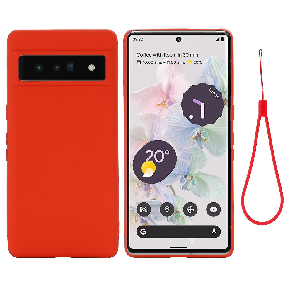 (Red) Liquid Silicone Case For Google Pixel 7 Red 9048217113008