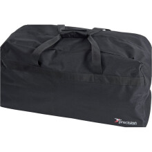 74x30x40cm Black Team Kit Bag - PVC Zip Stud Feet 2x Carry Handles Gym Holdall