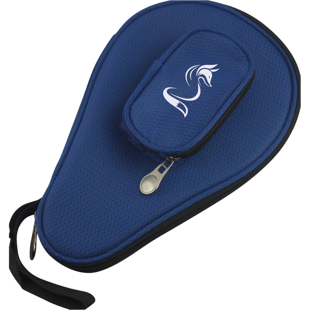 Loops Table Tennis Bat & Ball Padded Carry Cover - Wrist Strap Cover Protector Sleeve