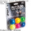 Loops 6 PACK Multi Colour 40mm Table Tennis Balls - Long Lasting Training Level 2