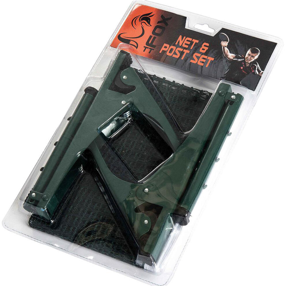 Loops Clip-On Table Tennis Post & Net Set - Indoor & Outdoor Ping Pong Net Kit