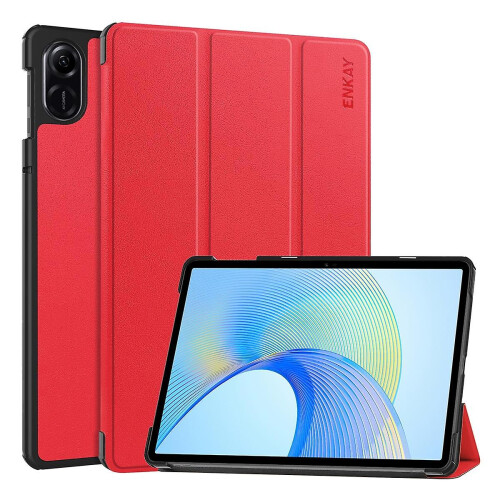 (Red) Leather Smart Tablet Case For Honor Pad X9 Pro / X9 11.5