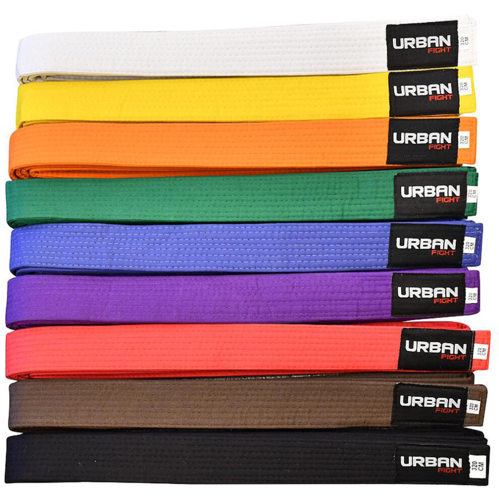 Loops Martial Arts Gi Suit Belt - Belt 320Cm Length - Karate Judo Taekwondo Orange