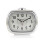 Ravel Ravel Mid sized Bedside Quartz Alarm Clock - White / Silver RC042.4C 2