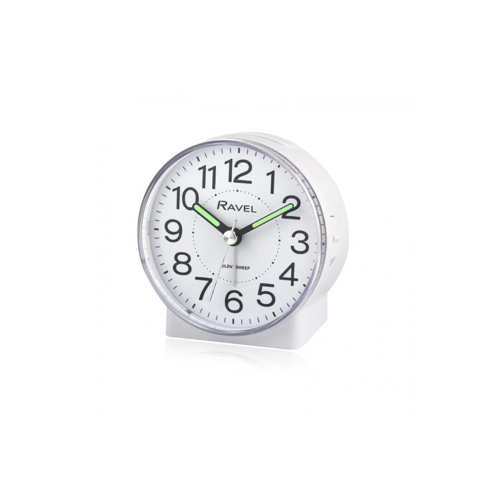 Ravel Round Mid Sized Bedside Quartz Alarm Clock Rc039.4