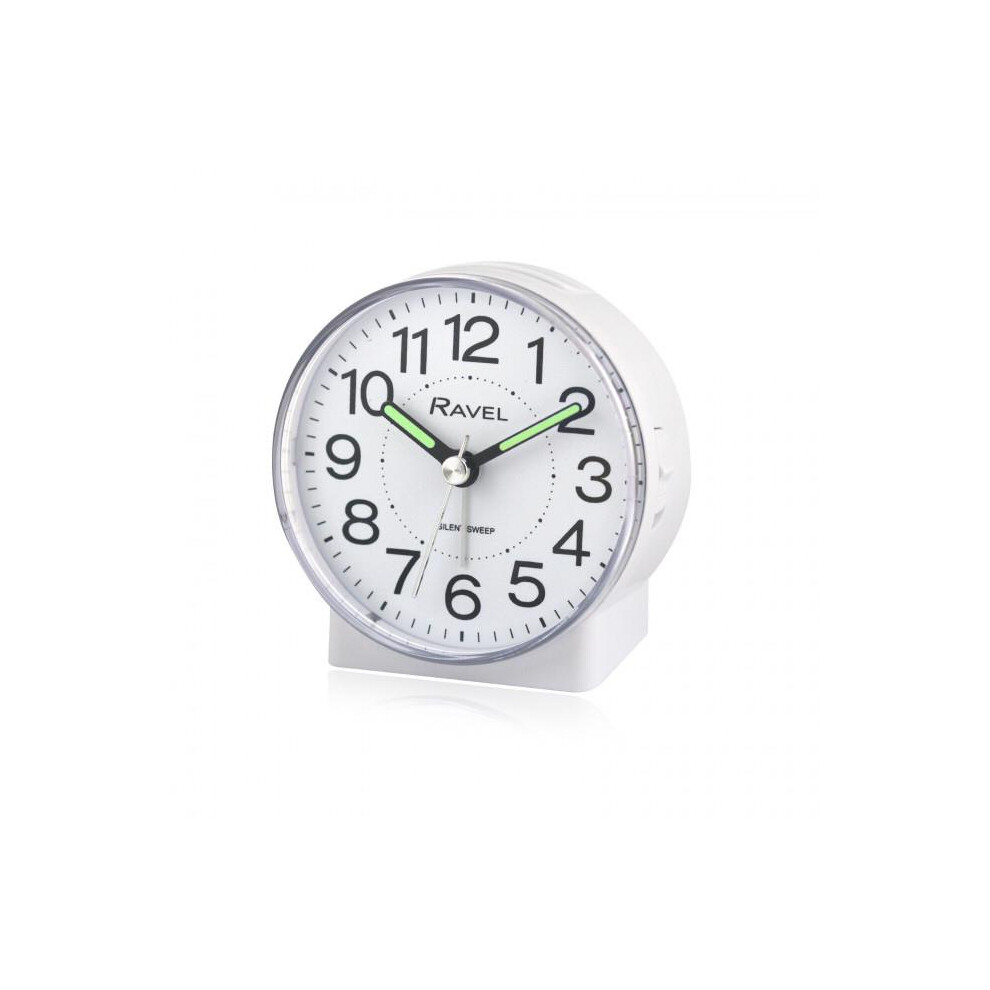 Ravel Round Mid Sized Bedside Quartz Alarm Clock RC039.4