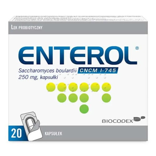 Enterol, 250 mg, 20 capsules