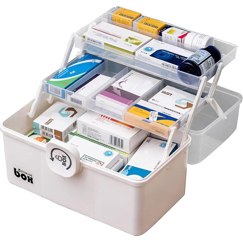Medicine Box Organizer Storage,family First Aid Box - Family First Aid Box With Handle, Medicine Box Organizer For Home And Office