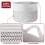 Duvet Cover Set Grey 240x220 cm Light-weight Microfiber 8
