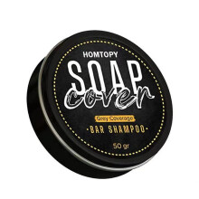 (B) Mens Grey Coverage Bar Shampoo Hair Darkening Black Soap Grey Hair Cover