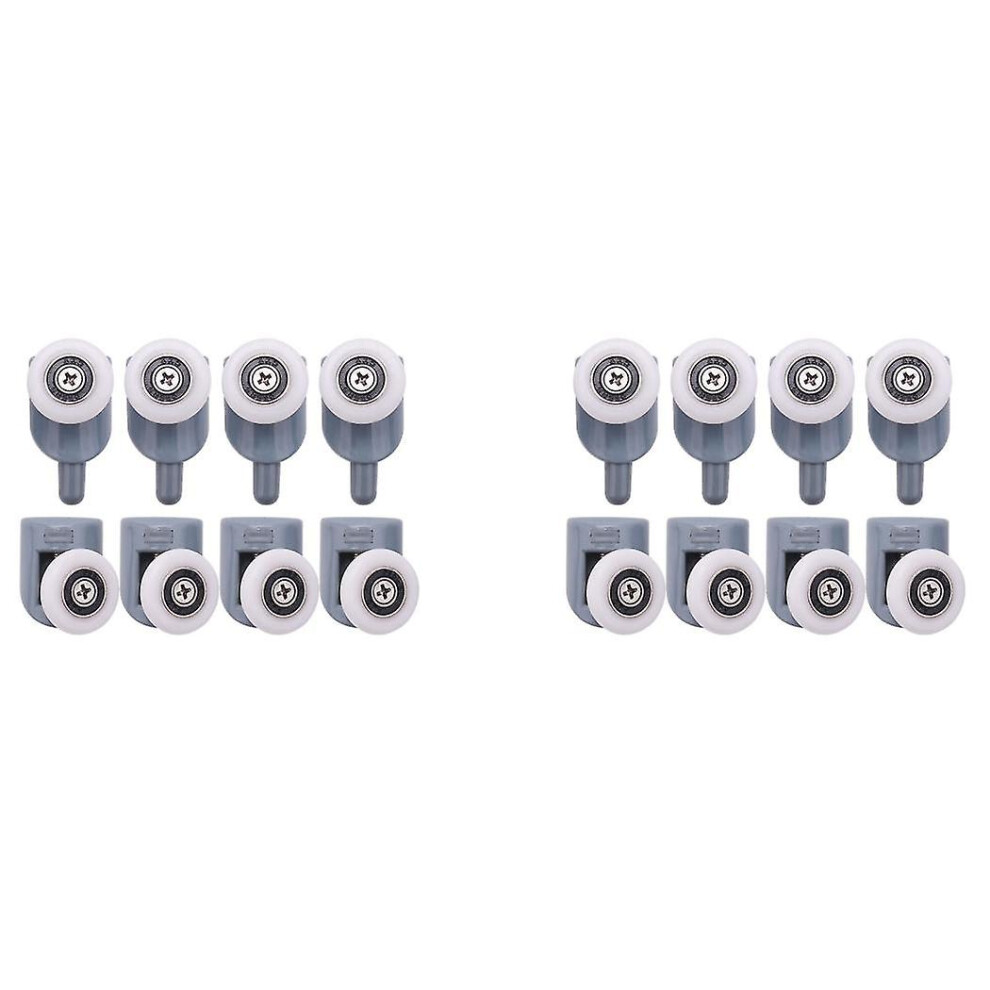 16Pc Shower Door Castors Rolls Shower Door Rollers Sliding Door Roller Guide Shower Spare Parts(Sin 9048217116955