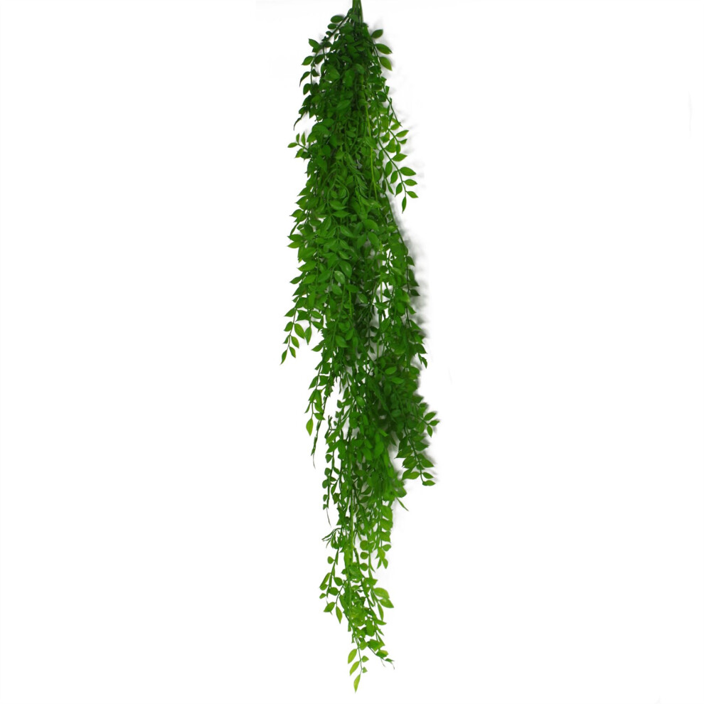New Leaf Leaf 100Cm Hanging String Of Pearls Fern Plant Light Green