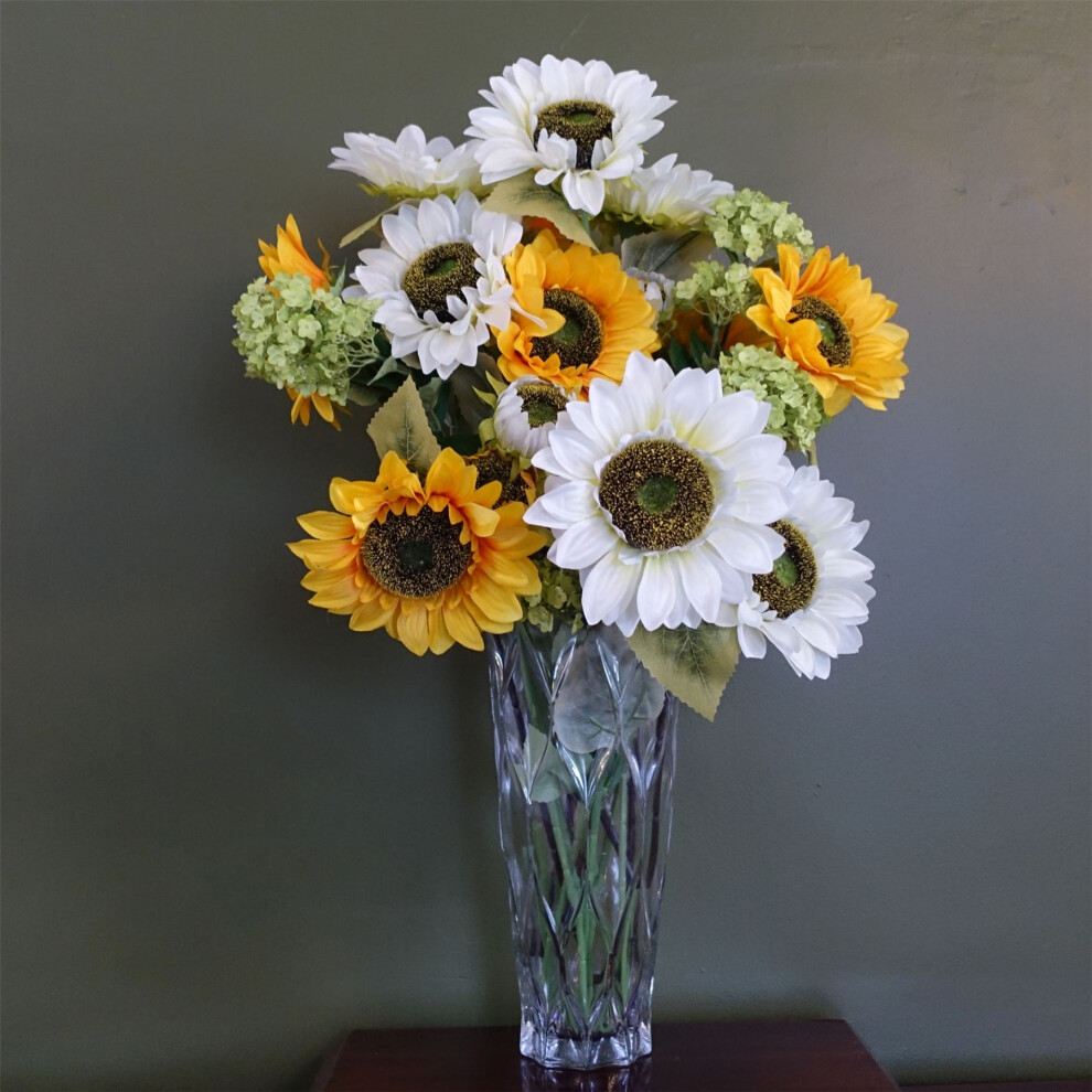 New Leaf Leaf Black 95Cm Chrysanthemum Bundle Glass Ball Vase