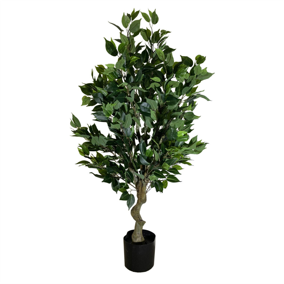 New Leaf Leaf Blue Sand Stripe Ceramic Planter 12Cm