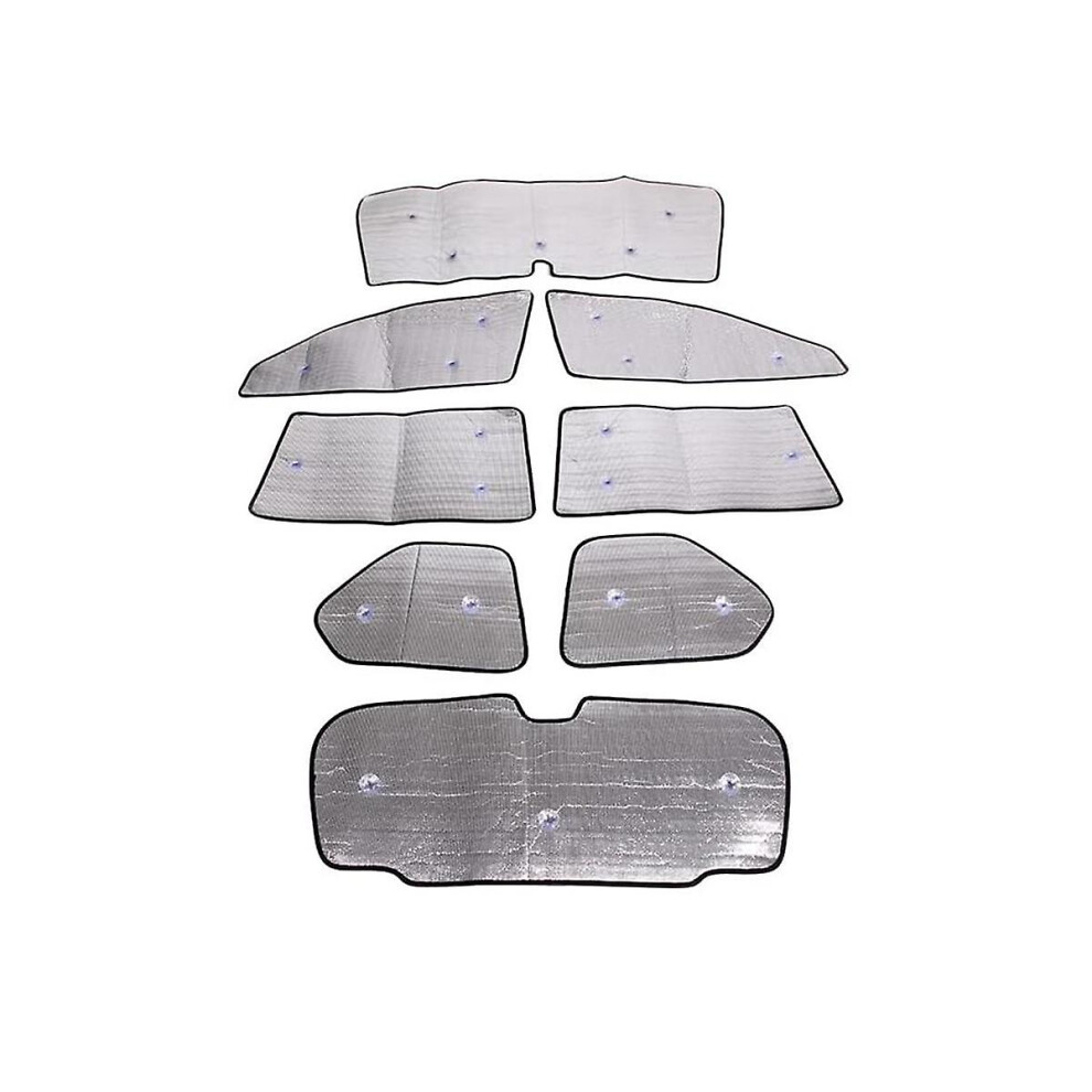 For Land Cruiser Prado Car Window Windshield Sunshade Front Uv Protect Reflector Sun Visor Accessories ,8Pcs 9033322343334