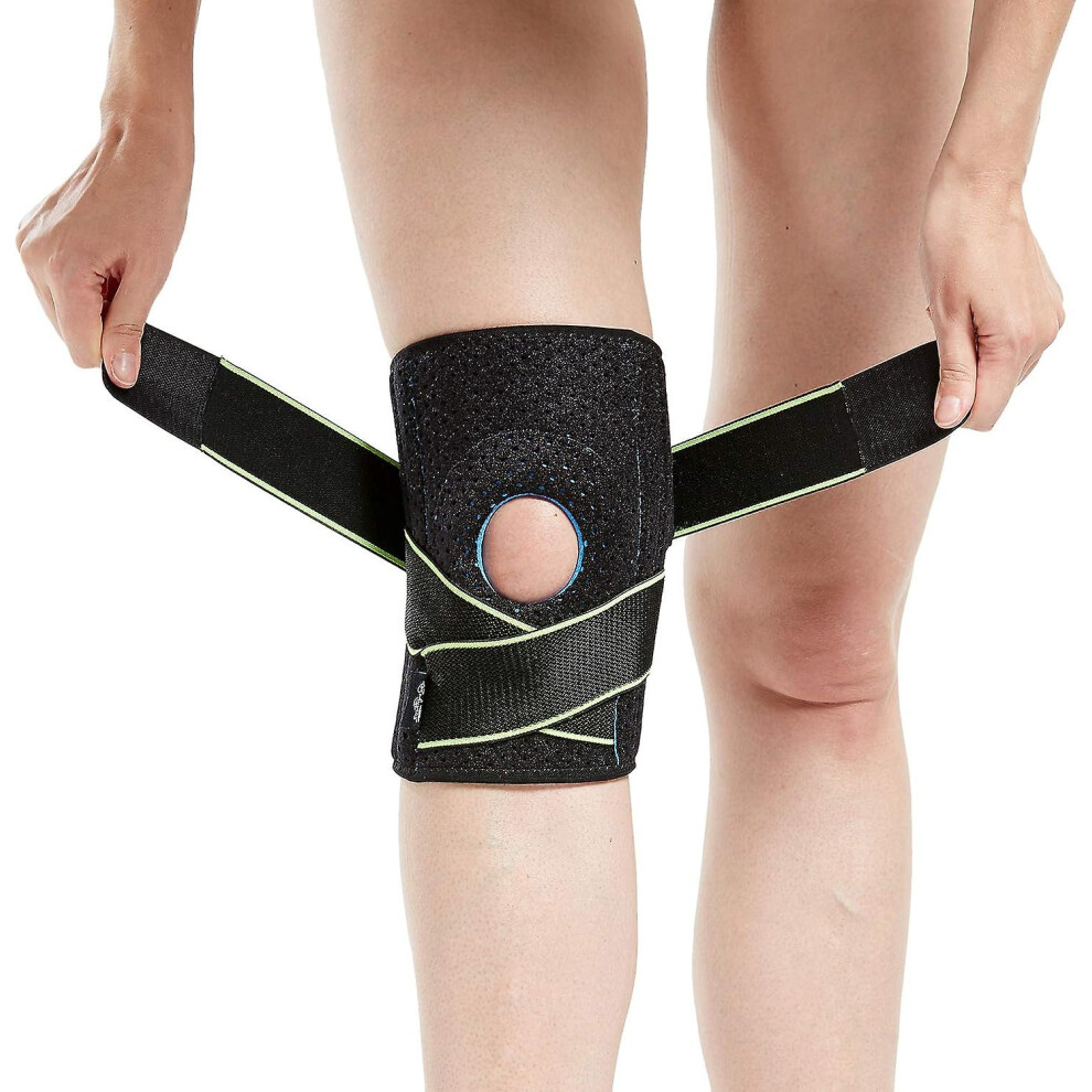 Knee Brace With Side Stabilizers For Knee Support