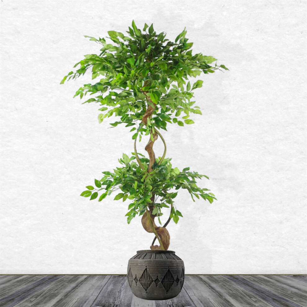 70cm Artificial Autumn Gold Fern Tree Plant on OnBuy