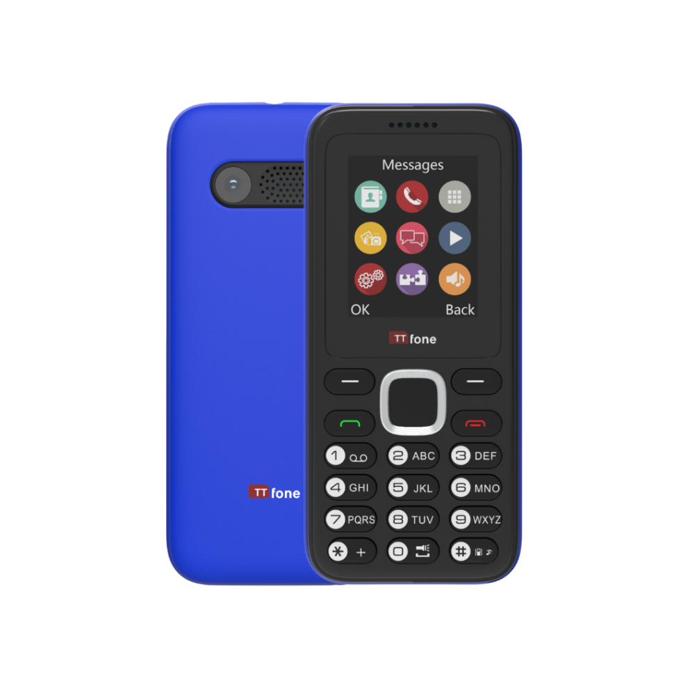 Ttfone Blue Tt150 Dual Sim (2G) - / With Usb Cable / Giffgaff - Image 3
