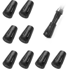 8 Pieces Nordic Walking Stick Tip Caps Rubber Pole Tip Protector For Hiking Poles Asphalt Gravel Mountains Hiking Cy