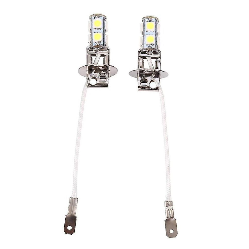 2Pcs H3 Led Fog 3000 Lumens Extremely Bright Bulbs Replacement For Cars, Trucks Light 9048217132313