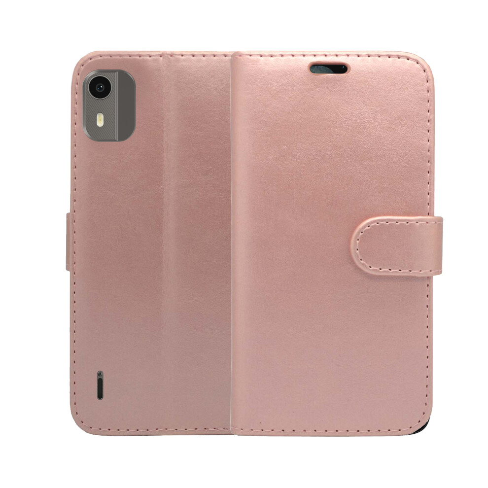 rose-gold--for-nokia-c12-case-wallet-flip-phone-cover