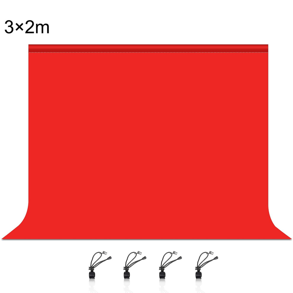 (Red) Puluz 3M X 2M Photography Background Red 9048217139251