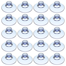 100pcs Transparent Suction Cups, Plastic Suction Cups, Pads Without Hooks For Outdoor, Kitchen,bath