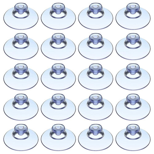 100pcs Transparent Suction Cups, Plastic Suction Cups, Pads Without Hooks For Outdoor, Kitchen,bath