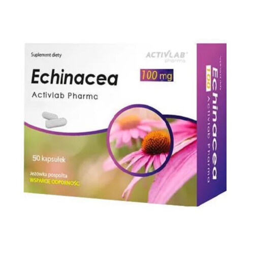 Echinacea EXTRA 100 mg 50 kaps ActivLab immune system throat & vocal cords