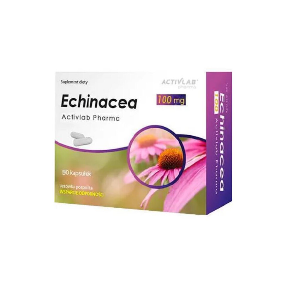 Polskie Suplementy Echinacea Extra 100 Mg 50 Kaps Activlab Immune System Throat & Vocal Cords