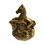 Adjustable Synthetic Malachite Ring, with Brass Findings 1