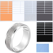 Ring Size Adjuster Loose Rings Adjuster Invisible Ring Sizer With Clean Cloth For Wide Ring Fixing, 5 Sheets