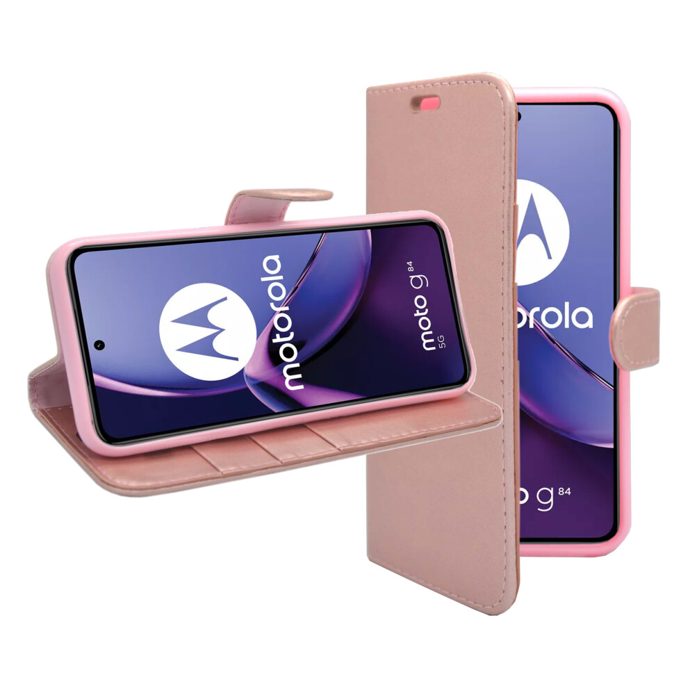 rose-gold--for-motorola-g84-5g-case-wallet-flip-phone-cover