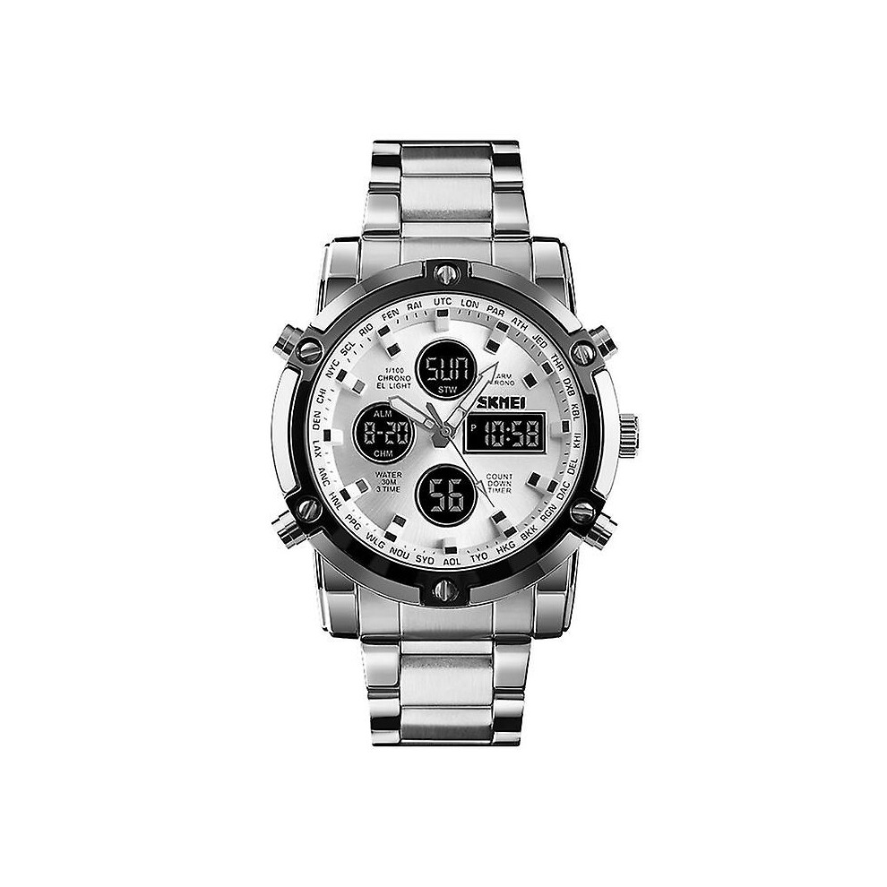 Stainless Steel Analog/digital Wrist Watch Skmei 1389